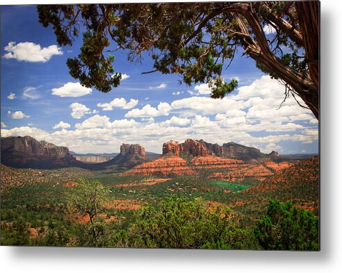 Scenic Metal Print featuring the photograph Scenic Sedona by Barbara Manis