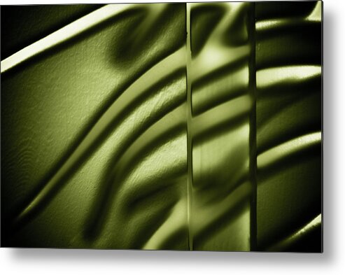 Abstract Metal Print featuring the photograph Shadows on Wall by Darryl Dalton