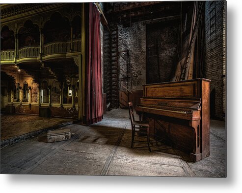 Decay Metal Print featuring the photograph Show, Interrupted by Adrian Popan