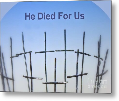 Cross Metal Print featuring the photograph Simple Cross by Renee Trenholm