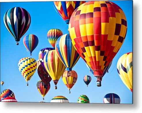 Hot Air Balloons Metal Print featuring the photograph Sky of Color by Shane Kelly