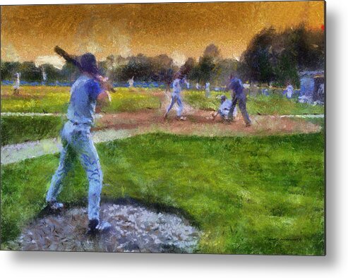 Baseball Metal Print featuring the photograph Sports Baseball On Deck Photo Art by Thomas Woolworth