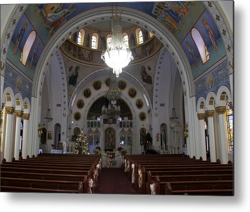 Church Metal Print featuring the photograph St. Nicholas Cathedral by Laurie Perry