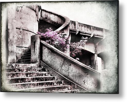 Coos Bay Metal Print featuring the photograph Stairway to Highway by Sally Bauer