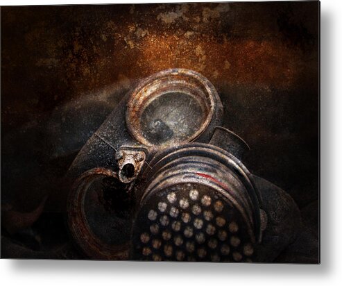 Hdr Metal Print featuring the photograph Steampunk - Doomsday by Mike Savad