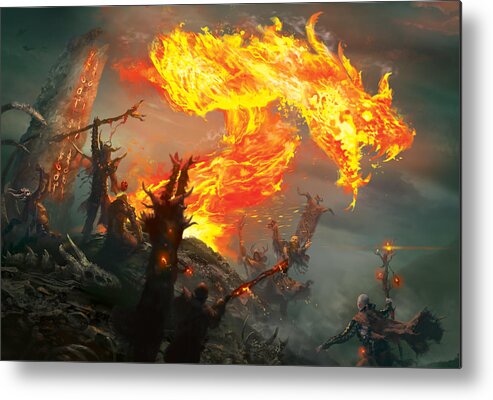 Mtg Metal Print featuring the digital art Stoke The Flames by Ryan Barger