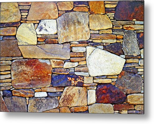 Duane Mccullough Metal Print featuring the photograph Stone Wall 3 by Duane McCullough