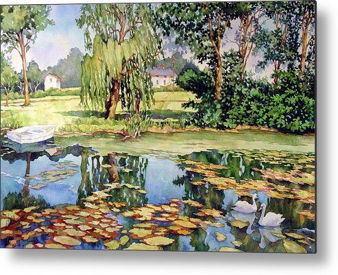 Colorful Metal Print featuring the painting Summer Romance by Mick Williams