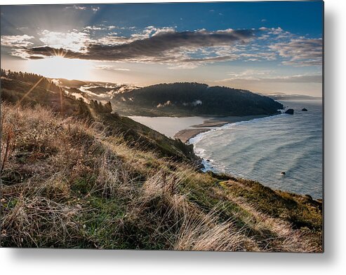 Klamath River Overlook Metal Print featuring the photograph Sunburst over the Klamath by Greg Nyquist