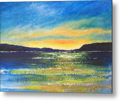 Sunrise Metal Print featuring the painting Sunrise by Jane See
