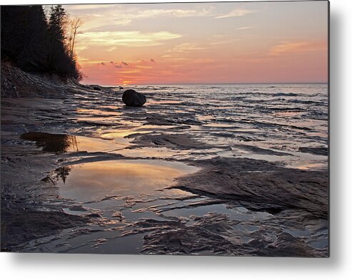 Lake Superior Metal Print featuring the photograph Superior Sunset by Gary McCormick