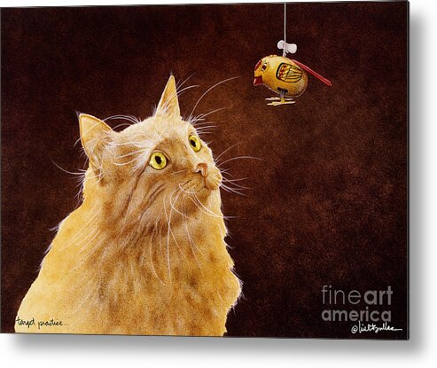 Will Bullas Metal Print featuring the painting Target practice... by Will Bullas