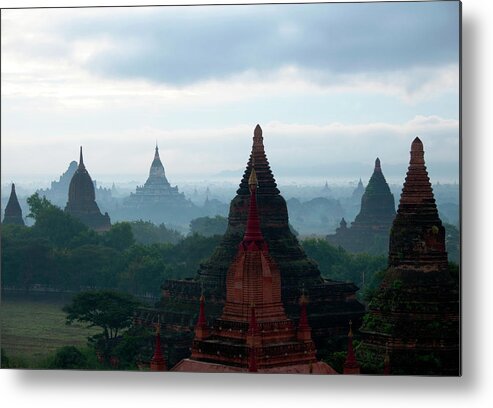 Southeast Asia Metal Print featuring the photograph Temples In Bagan, Myanmar by Leontura