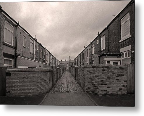 Tranquility Metal Print featuring the photograph Terraces and cobbled streets by Craig Hannah Photography