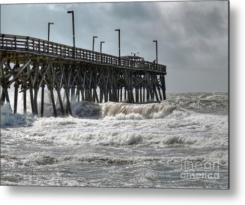 Ocean Metal Print featuring the photograph The Angry Sea by Kathy Baccari