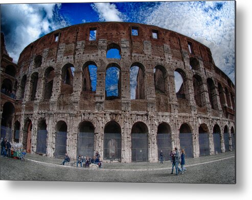 Italy Metal Print featuring the photograph The Coliseum by Eye Olating Images