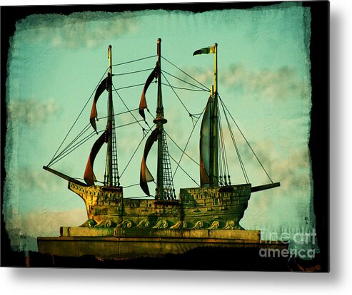 Ship Metal Print featuring the photograph The Copper Ship by Colleen Kammerer