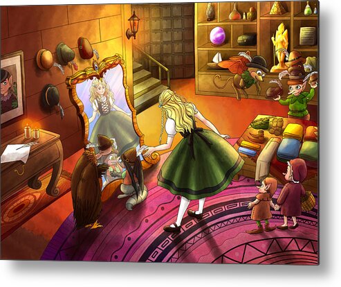  William Tell Metal Print featuring the painting The Kakuna Haberdashery by Reynold Jay