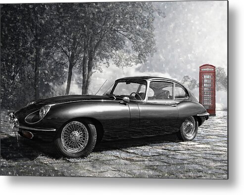 Black Cat Metal Print featuring the photograph the legendary E-Type by Joachim G Pinkawa