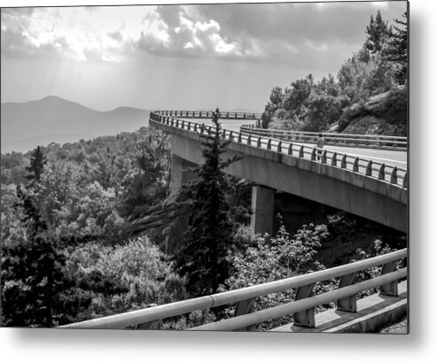 Viaduct Metal Print featuring the photograph The LONG and WINDING ROAD by Karen Wiles