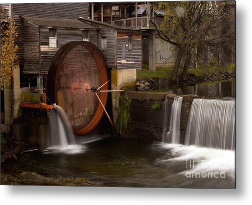 Grist Metal Print featuring the photograph The Old Mill Detail by Douglas Stucky