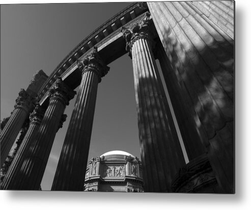 The Palace Of Fine Arts Metal Print featuring the photograph The Palace of Fine Arts in San Francisco by Yue Wang