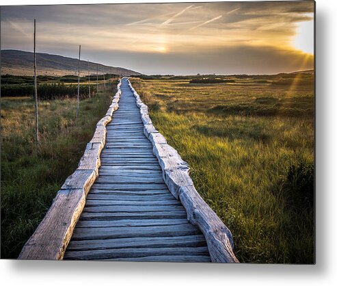  Metal Print featuring the photograph The path in the hills by Tomas Urban