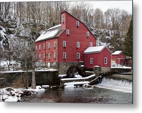 The Red Mill Metal Print featuring the photograph The Red Mill by Michael Dorn
