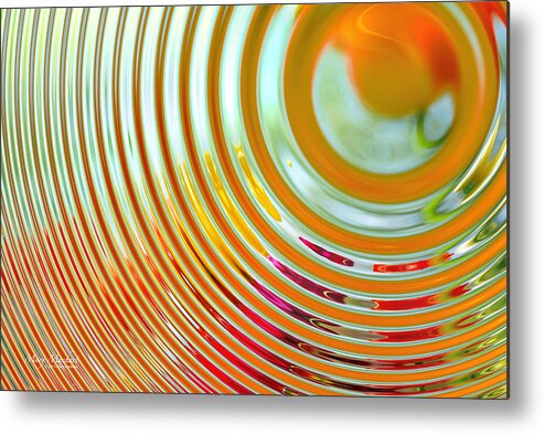 Abstract Metal Print featuring the digital art The Ripple Effect by Mary Machare