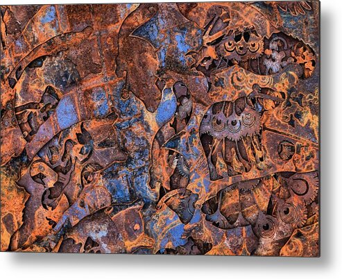Metal Metal Print featuring the photograph The Scrap Pile by Donald J Gray