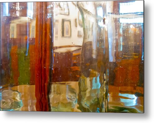 Glass Metal Print featuring the photograph Through a Glass Lightly by Jessica Levant