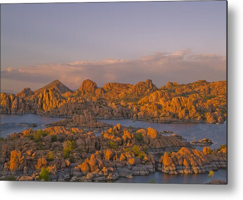 Summer Metal Print featuring the photograph Twilight at the Dells by Tom Kelly