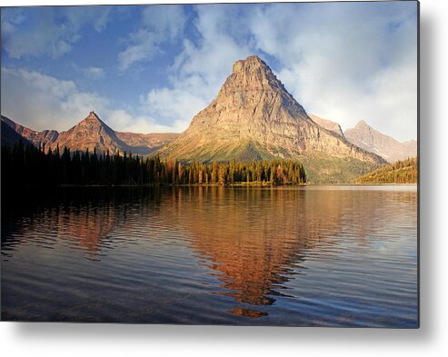 Two Medicine Lake Metal Print featuring the photograph Two Medicine by Marty Koch