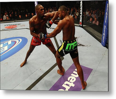 Atlanta Metal Print featuring the photograph Ufc 145 Jones V Evans by Al Bello/zuffa Llc