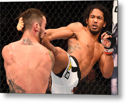 Event Metal Print featuring the photograph Ufc Fight Night Henderson V Thatch by Josh Hedges/zuffa Llc