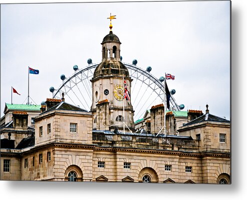 Brick Metal Print featuring the photograph Under the Watchful Eye at Horse Guards by Christi Kraft