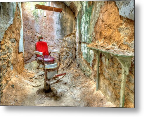 Eastern State Penitentiary Metal Print featuring the photograph Unfaded Red by Paul W Faust - Impressions of Light