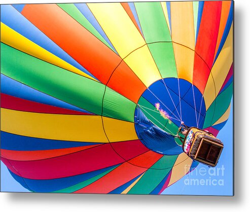 Hot Air Balloons Balloons Metal Print featuring the photograph Up Up And Away by Roselynne Broussard