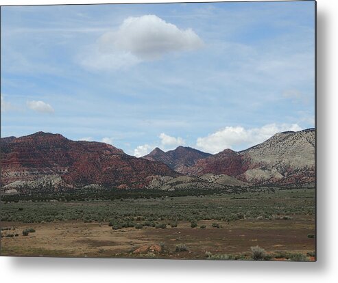 Utah Landscape Metal Print featuring the photograph Utah landscape I-70 West Bound in Motion 5848 by Andrew Chambers