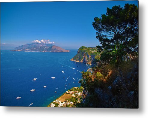 Beach Metal Print featuring the photograph View from Capri by Dany Lison