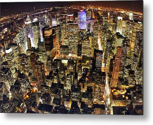 Cityscape Metal Print featuring the photograph View From The Empire State Building by SCB Captures