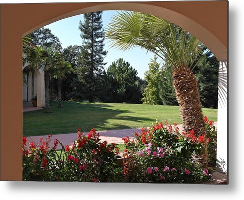 Veranda Metal Print featuring the photograph View From the Veranda by Michele Myers