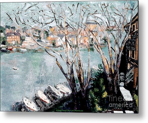 Annapolis Metal Print featuring the painting View of Annapolis by Karen E. Francis by Karen Francis