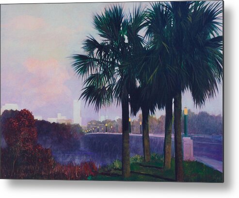 Vista Metal Print featuring the painting Vista Dusk by Blue Sky