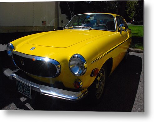 Auotmobiles Metal Print featuring the photograph Volvo P1800ES by John Schneider