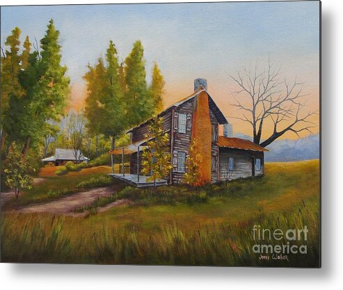 House Metal Print featuring the painting Walker Homeplace #3 by Jerry Walker