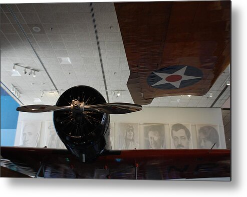 Aviators Metal Print featuring the photograph Wall of Great Aviators by Kenny Glover