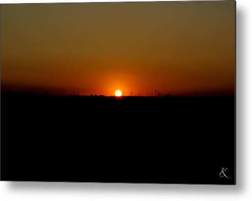 Warm Metal Print featuring the photograph Warm Sunset by Kelly Smith