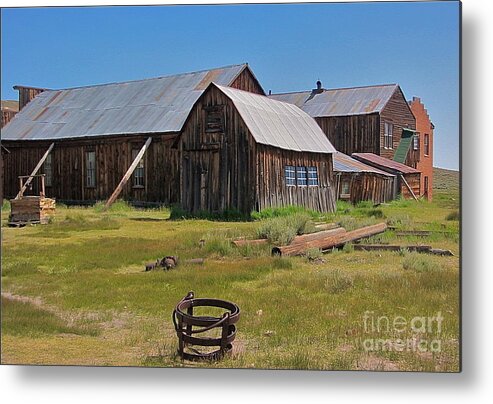 Bodie Metal Print featuring the photograph Water Pail - Bodie by Amy Fearn