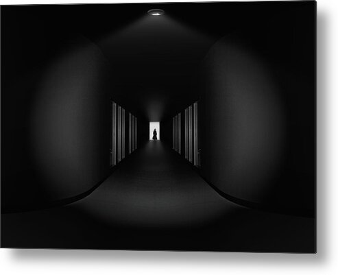 Tunnel Metal Print featuring the photograph Where Are You Go ? by Aman Ali Surachman